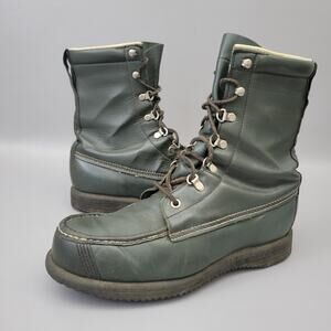 Vintage Mens Cabelas Featherlight Kangaroo Upland Hunting Boots Green Size 7.5 D